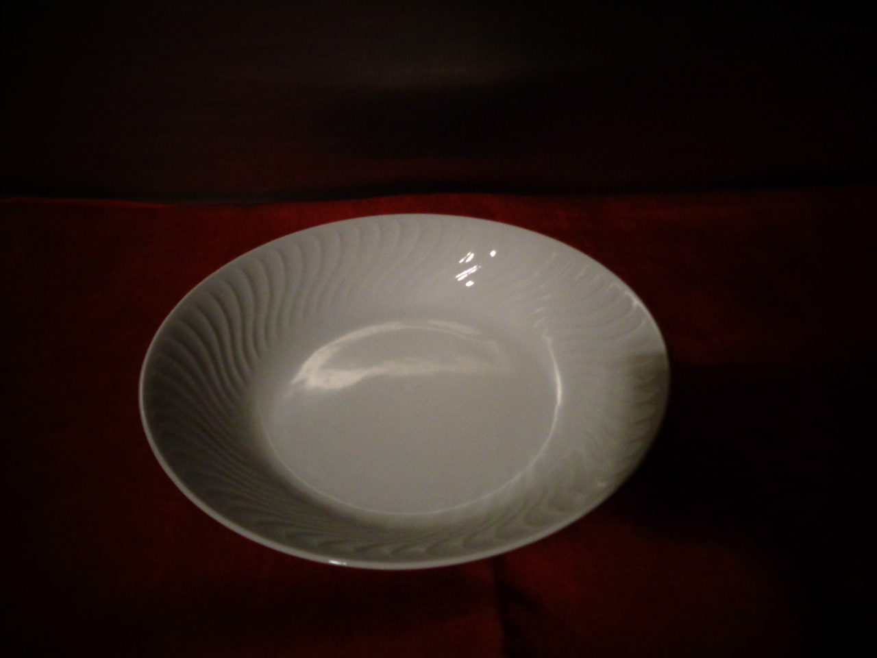 Assiette creuse blanche "BAVARIA " 